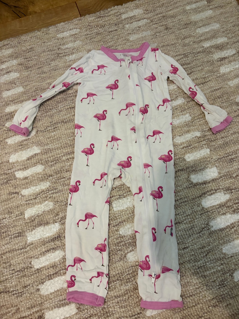 Kyte Baby flamingo print 12-18m pajamas
